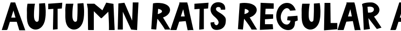 Autumn Rats Regular font