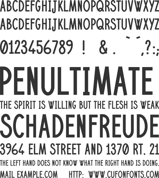 Janvier font preview