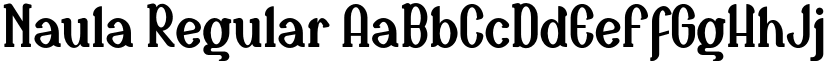 Naula Regular font