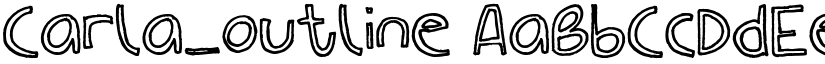 Carla_outline font