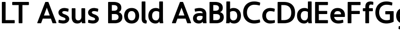 LT Asus Bold font
