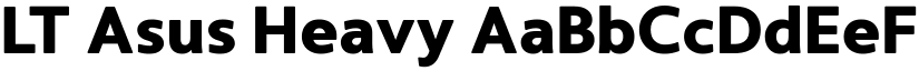 LT Asus Heavy font