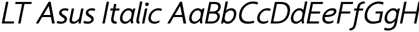 LT Asus Italic font