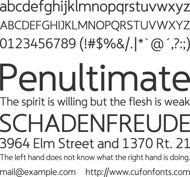 LT Asus font preview