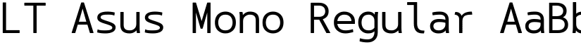 LT Asus Mono Regular font