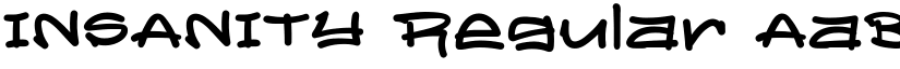 INSANITY Regular font