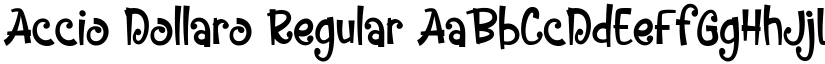 Accio Dollaro Regular font