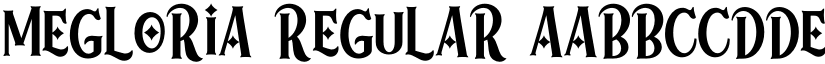 MEGLORIA Regular font