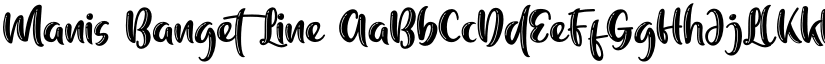 Manis Banget Line font