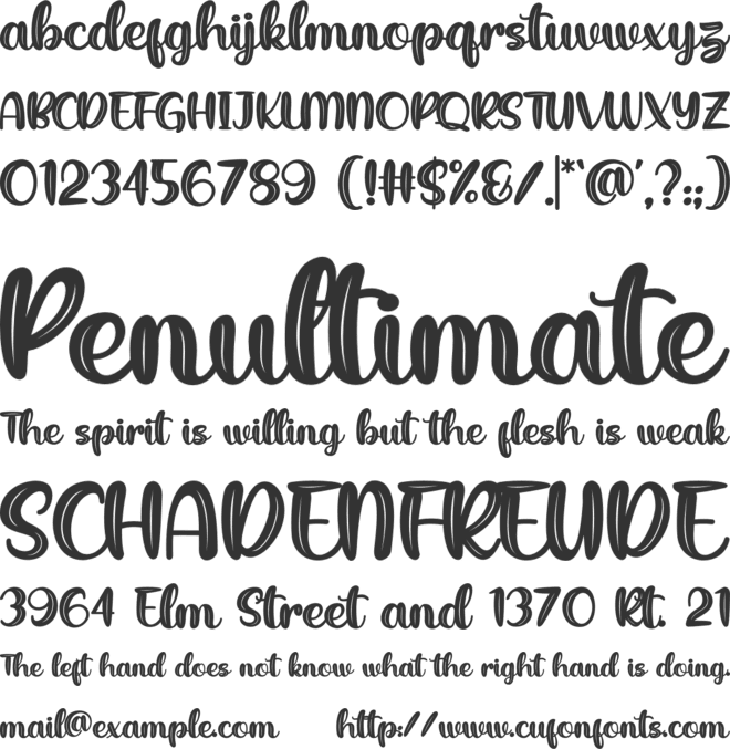 Peachy Mochi font preview