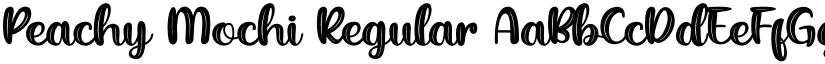 Peachy Mochi Regular font