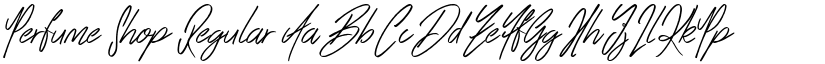 Perfume Shop Regular font