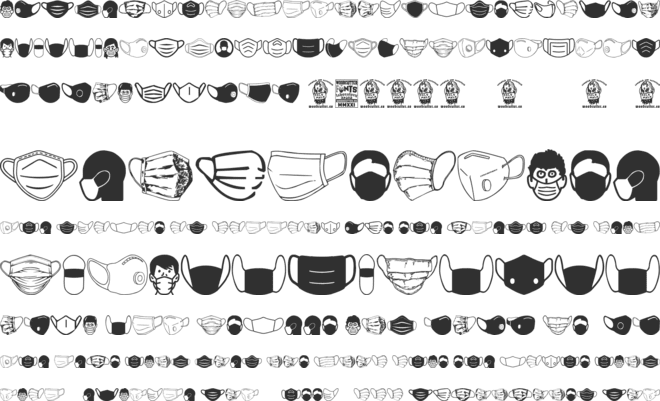 Face Mask font preview