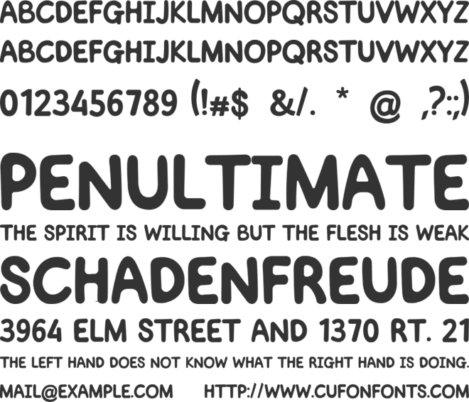 BUNCH BONARIE font preview