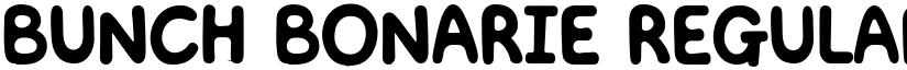 BUNCH BONARIE Regular font