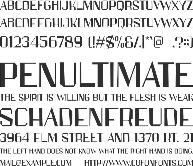 Papercutz font preview