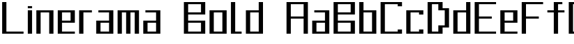 Linerama Bold font