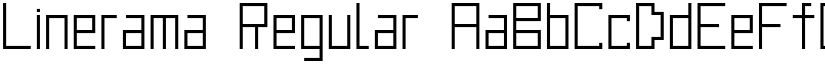 Linerama Regular font