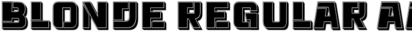 Blonde Regular font