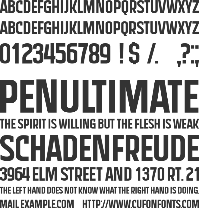 Friedrich font preview