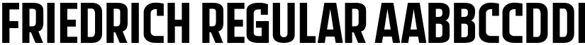 Friedrich Regular font