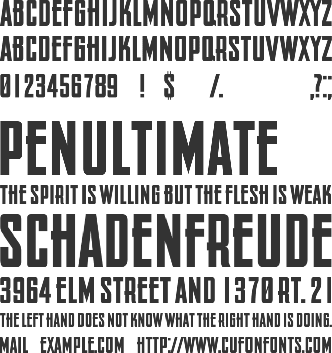 Chronica font preview