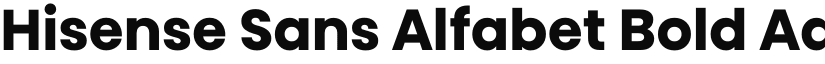 Hisense Sans Alfabet Bold font