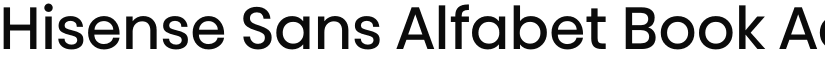 Hisense Sans Alfabet Book font
