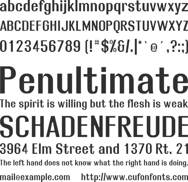 Rollout font preview