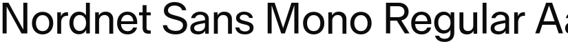 Nordnet Sans Mono Regular font