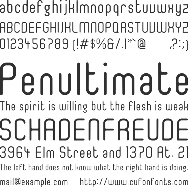 Ger4ronL Cond font preview