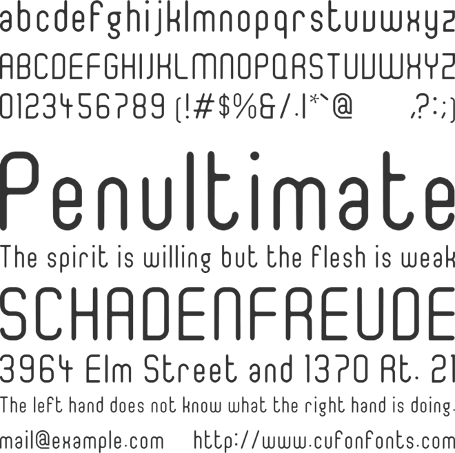 Ger4ronL Cond font preview