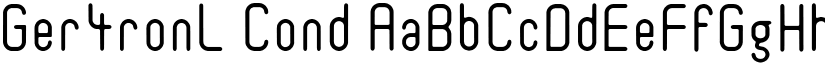 Ger4ronL Cond font