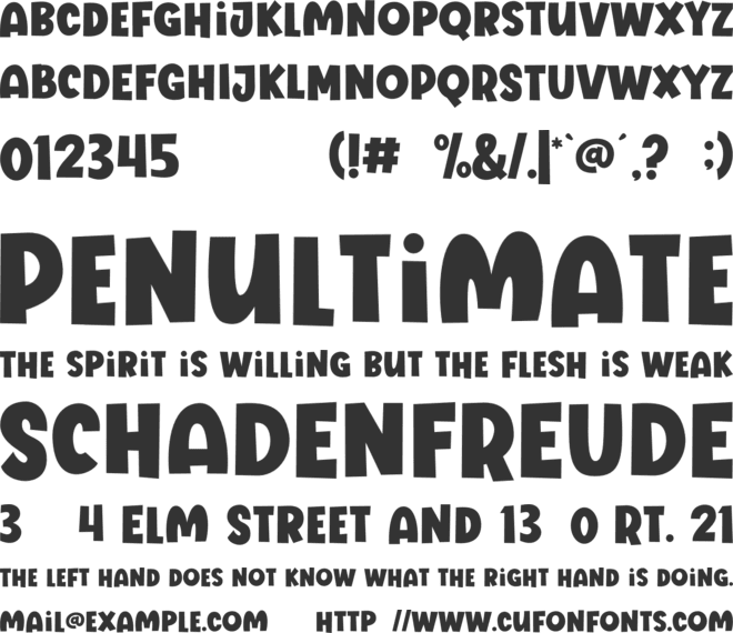 Vanilla Dreamers font preview