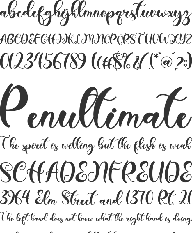 Christmas Smile font preview