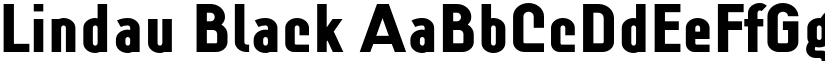Lindau Black font