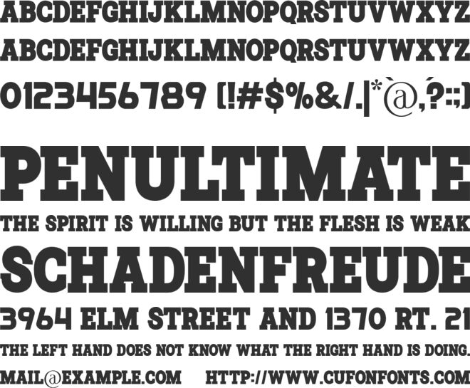 Ranked Sports font preview