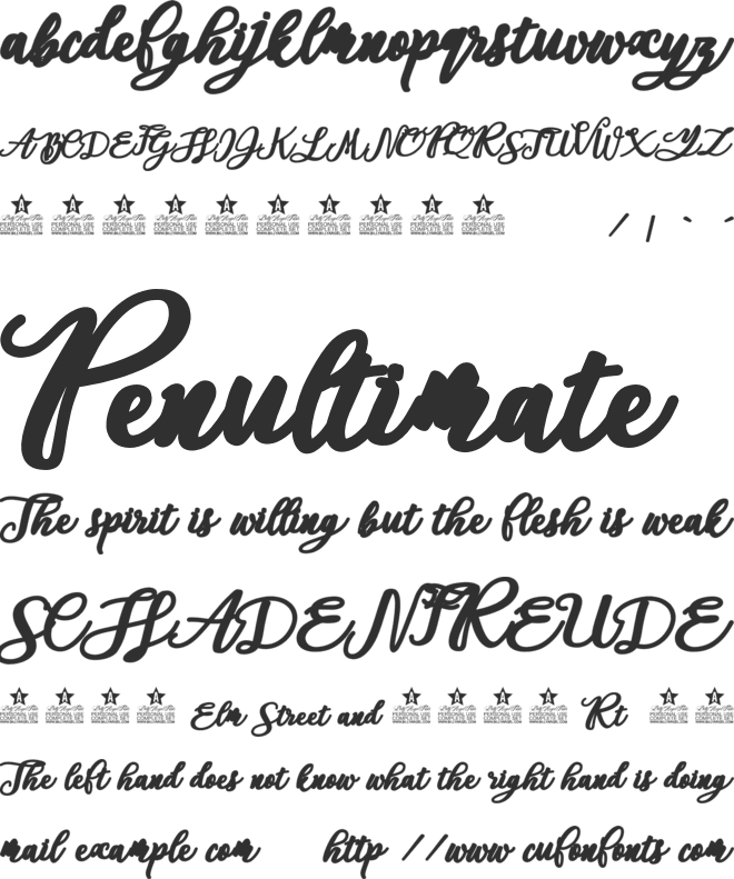 Aloha Octopus Personal Use font preview