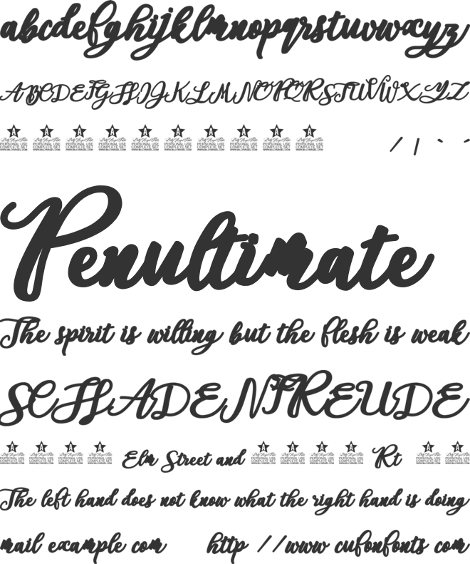 Aloha Octopus Personal Use font preview