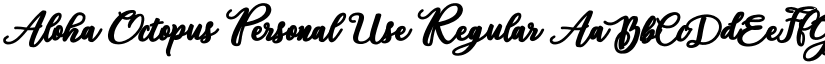 Aloha Octopus Personal Use Regular font