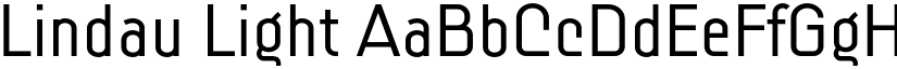 Lindau Light font