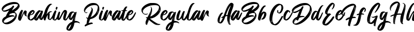 Breaking Pirate Regular font