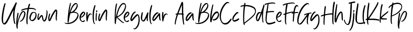Uptown Berlin Regular font