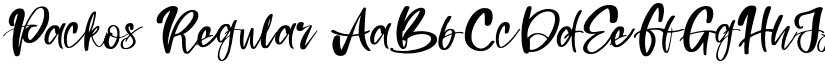 Packos Regular font