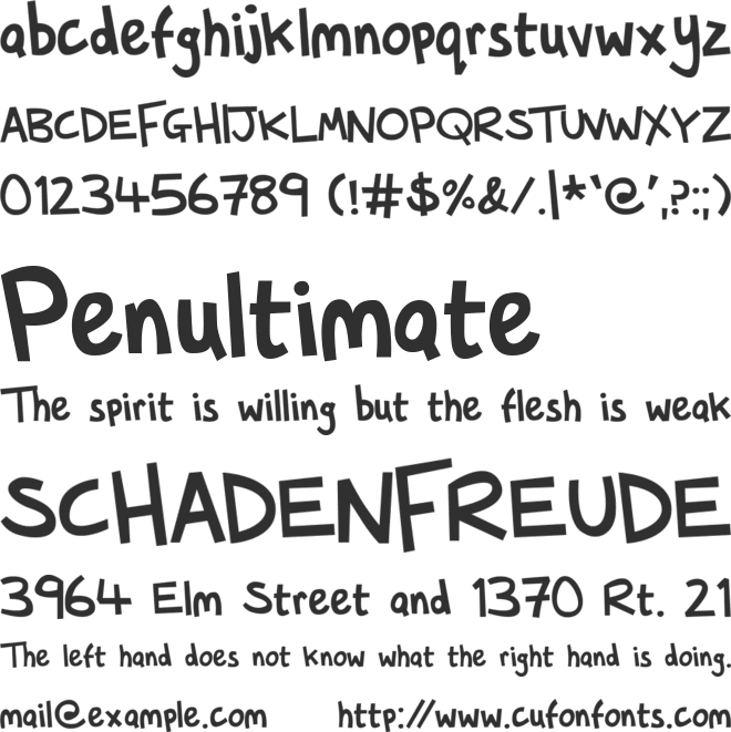 Whippy Snapped font preview