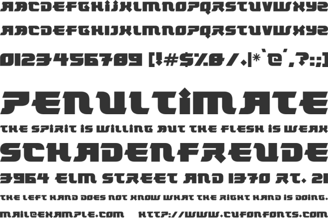 Tokyo Knights font preview