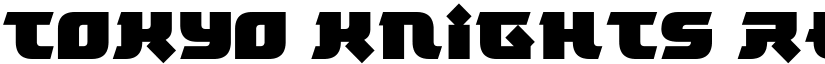 Tokyo Knights Regular font