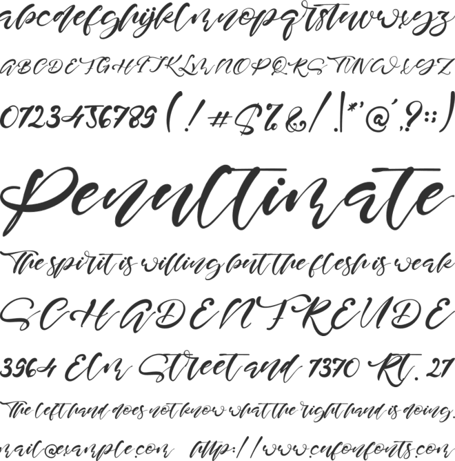 Sweet Rusty font preview