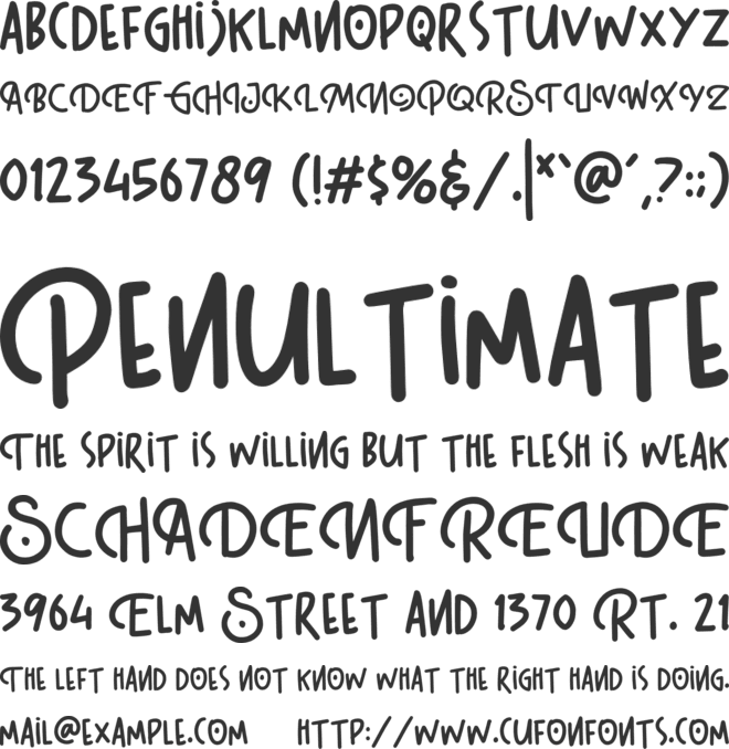 Snow Boom font preview