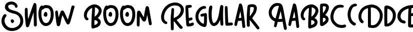 Snow Boom Regular font